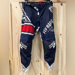 FLY RACING KINETIC ERA MOTOCROSS PANTS 28 OFFROAD DIRTBIKE NAVY RED DIRTBIKE ATV